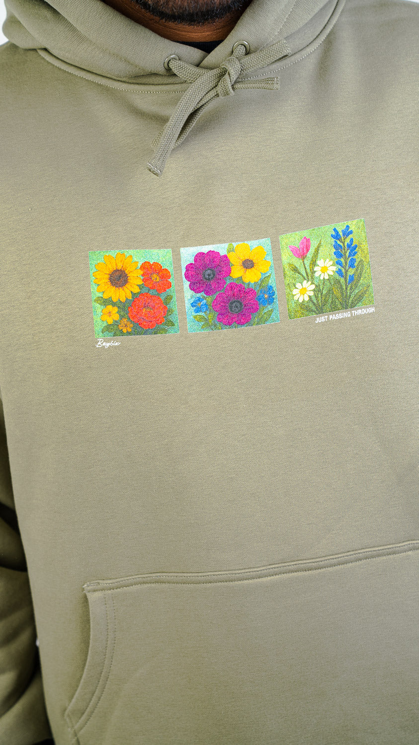 Bay | 6ix Flower Power Panels Hood Pistashio