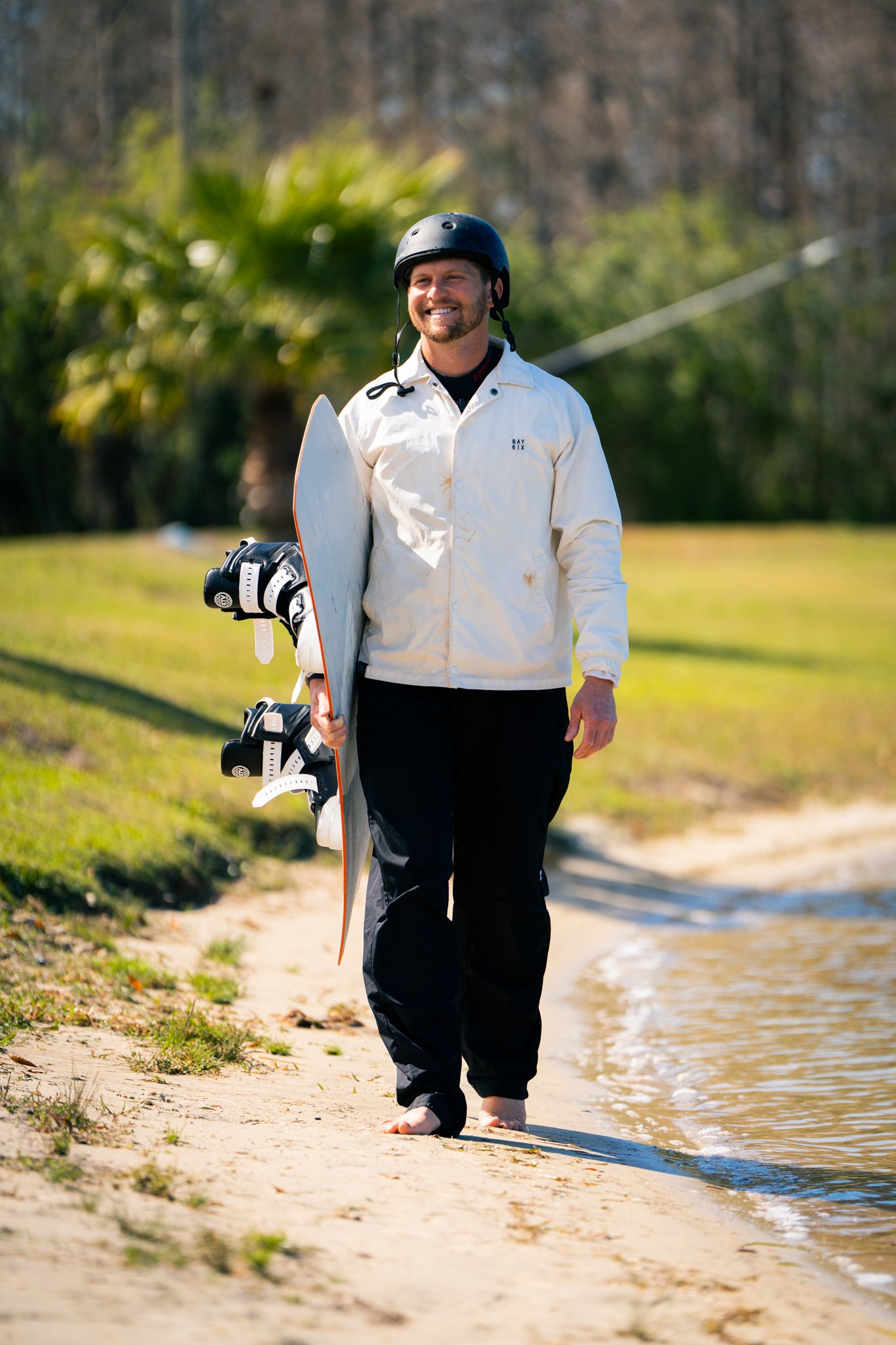 Bay | 6ix Coach Jacket white X John Dreiling