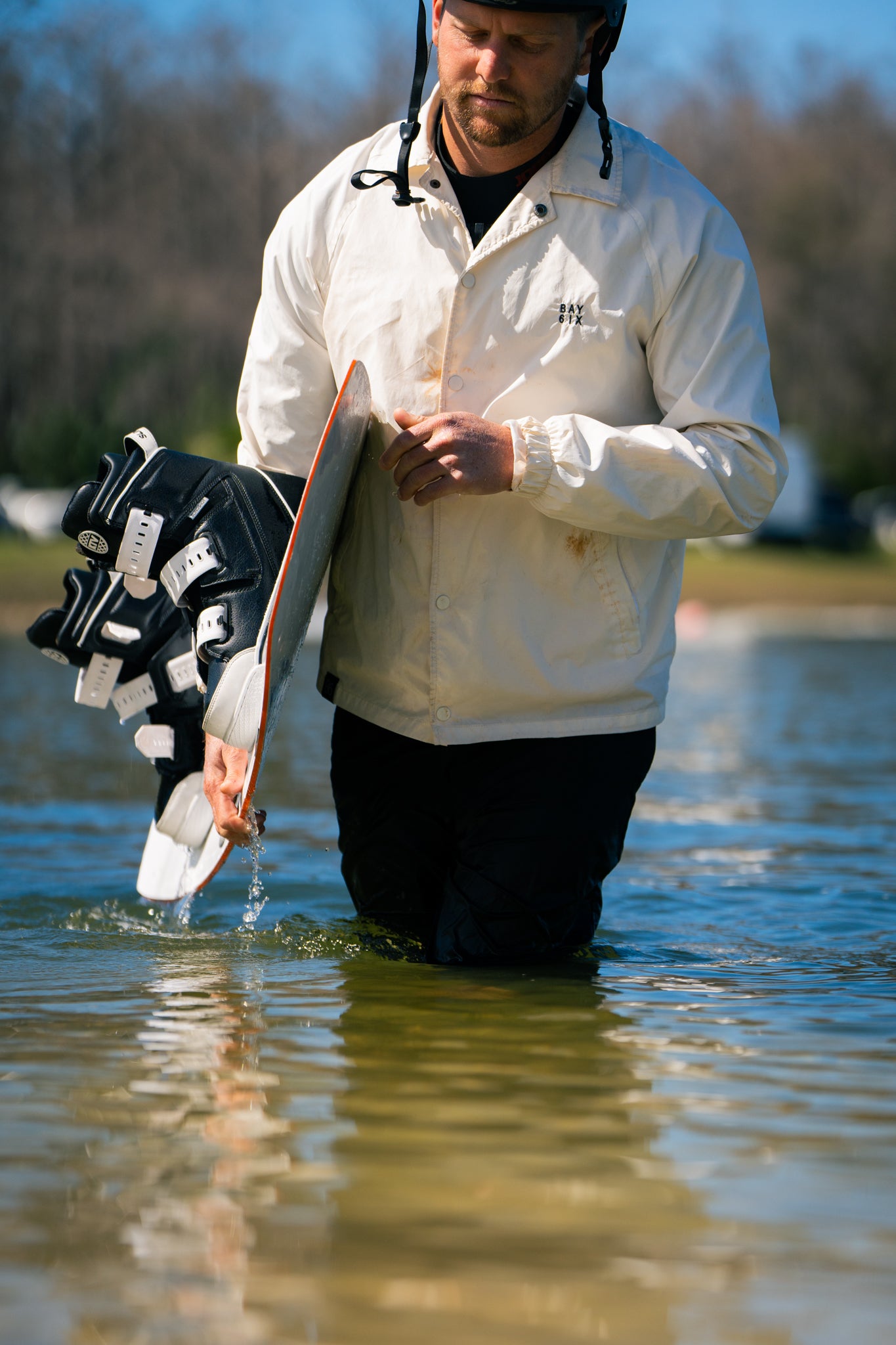 Bay | 6ix Coach Jacket white X John Dreiling